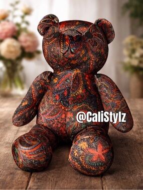 🌺 NWT! Johnny Was Mystic Wonder Velvet Teddy Bear Plush